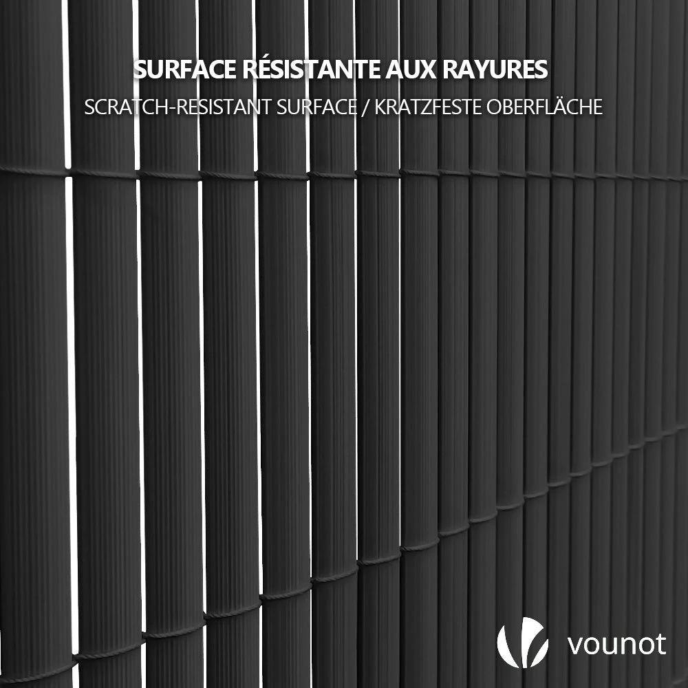 Canisse PVC Brise Vue Ultra Renforce Avec Attaches De Fixation 80x300cm Gris(Canisse Pvc Brise Vue Ultra Renforce Avec Attaches De Fixation 80x300cm Gris) 3 Canisse PVC Brise Vue Ultra Renforce Avec Attaches De Fixation 80x300cm Gris(Canisse Pvc Brise Vue Ultra Renforce Avec Attaches De Fixation 80x300cm Gris) – Image 3