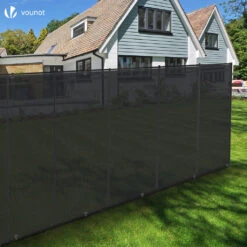 Brise Vue Occultant En HDPE 90g/m² 1.8x20m Avec Attaches De Fixation Anthracite(Brise Vue Occultant En Hdpe 90g M 1 8x20m Avec Attaches De Fixation Anthracite) -Boutique Vounot 3 54b8600c 8f0f 4a71 a9df 0ff75ece2d69