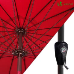 Parasol Inclinable 270cm Shanghai Avec Housse De Protection Rouge(Parasol Inclinable 270cm Shanghai Avec Housse De Protection Rouge) -Boutique Vounot 3 5b383fd4 36a0 460d 9e60 48d9606f4ffb