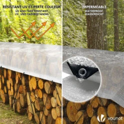 Bâche De Protection En Polyéthylène Resistant Et Impermeable 180g/m² Blanche 4x8m(Bache De Protection En Polyethylene Resistant Et Impermeable 180g M Blanche 4x8m) -Boutique Vounot 3 5ca86675 ecb9 491b acc6 fcbc6970d541