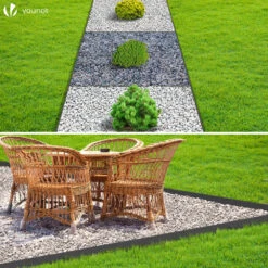 Bordure De Jardin PE Flexible 20M X 8 CM Avec Piquets Gris(Bordure De Jardin Pe Flexible 20m X 8 Cm Avec Piquets Gris) -Boutique Vounot 3 5dbc3ac3 1d5d 4746 89a4 864a35539560