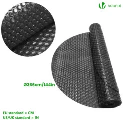 Bache A Bulle Piscine 120 Microns Ronde Decoupable Ø366cm Noir(Bache A Bulle Piscine 120 Microns Ronde Decoupable O366cm Noir) -Boutique Vounot 3 62ac1ff9 7664 411c 954c c240e94ec02c