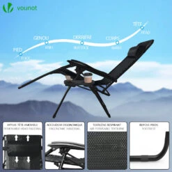 Lot De 2 Chaise Longue Inclinable En Textilene Avec Table D'appoint Porte Gobelet Et Portable Noir(Lot De 2 Chaise Longue Inclinable En Textilene Avec Table D Appoint Porte Gobelet Et Portable Noir) 8 Lot De 2 Chaise Longue Inclinable En Textilene Avec Table D'appoint Porte Gobelet Et Portable Noir(Lot De 2 Chaise Longue Inclinable En Textilene Avec Table D Appoint Porte Gobelet Et Portable Noir) -Boutique Vounot 3 73ad35d0 a891 4833 9d49 981ffe91e36a