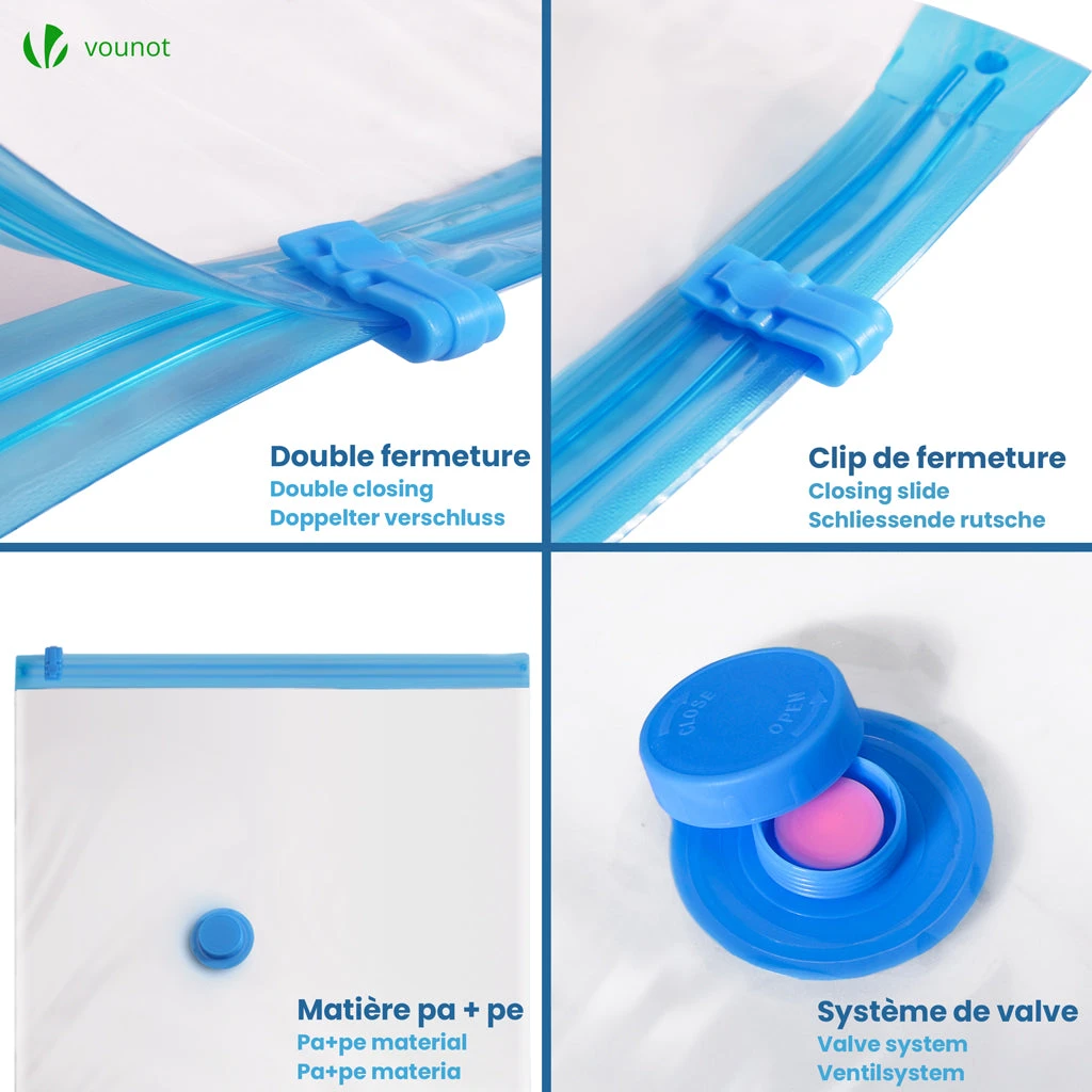 Sac De Rangement Sous Vide Aspirateur Avec Pompe Lot De 13 Pcs(Sac De Rangement Sous Vide Aspirateur Avec Pompe Lot De 13 Pcs) 3 Sac De Rangement Sous Vide Aspirateur Avec Pompe Lot De 13 Pcs(Sac De Rangement Sous Vide Aspirateur Avec Pompe Lot De 13 Pcs) – Image 3