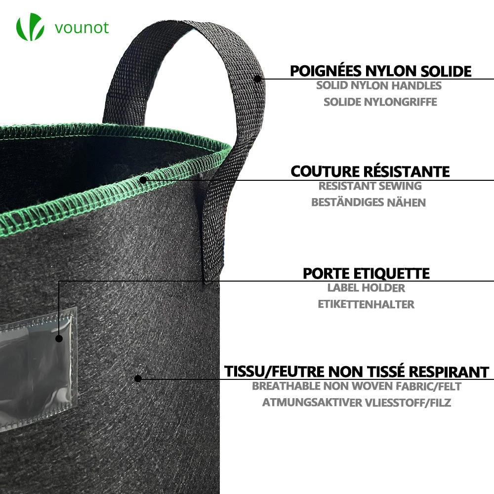Lot De 3 Sacs De Plantation Non Tisse 200L Avec Poignee Noir(Lot De 3 Sacs De Plantation Non Tisse 200l Avec Poignee Noir) 3 Lot De 3 Sacs De Plantation Non Tisse 200L Avec Poignee Noir(Lot De 3 Sacs De Plantation Non Tisse 200l Avec Poignee Noir) – Image 3