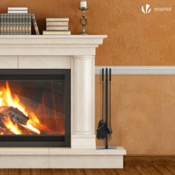 Serviteur De Cheminée Ensemble 4 Pieces En Metal Noir(Serviteur De Cheminee Ensemble 4 Pieces En Metal Noir) -Boutique Vounot 3 cb20685f b8eb 4c92 a082 6eef465c207a