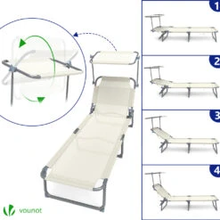 Transat Pare Soleil Textilene Et Range Magazine Lot De 2 Pcs Beige(Transat Pare Soleil Textilene Et Range Magazine Lot De 2 Pcs Beige) -Boutique Vounot 3 d0aee149 dd9a 47ca 99fe de5ccb94a793