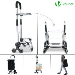 Chariot De Courses Pliable Monte Escalier Aluminium Avec Sac Isotherme Noir(Chariot De Courses Pliable Monte Escalier Aluminium Avec Sac Isotherme Noir) -Boutique Vounot 3 db6c7033 5da1 4729 b746 3270e9d5fc76