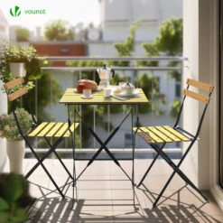 Ensemble Bistro Extérieur 1 Table 2 Chaises Bois(Ensemble Bistro Exterieur 1 Table 2 Chaises Bois) -Boutique Vounot 3 f4af8ba8 fd9a 4669 b276 fe60585d754c