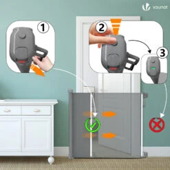 Barriere De Securite Retractable 180cm Gris(Barriere De Securite Retractable 180cm Gris) -Boutique Vounot 3 fdf6f469 2a14 4f15 8f88 f16cf6005723