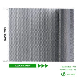 Isolant Thermique A Bulle Double Couche Aluminium Radiateur Reflecteur 1x10m(Isolant Thermique A Bulle Double Couche Aluminium Radiateur Reflecteur 1x10m 1) -Boutique Vounot 4 100 1000m