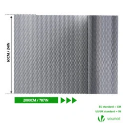 Isolant Thermique A Bulle Double Couche Aluminium Radiateur Reflecteur 0.6x20m(Isolant Thermique A Bulle Double Couche Aluminium Radiateur Reflecteur 0 6x20m 1) -Boutique Vounot 4 60 2000