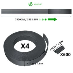 Kit De Lamelles Occultantes PVC Brise Vue 300m X 4.7cm Avec 600 Clips Gris(Kit De Lamelles Occultantes Pvc Brise Vue 300m X 4 7cm Avec 600 Clips Gris) 10 Kit De Lamelles Occultantes PVC Brise Vue 300m X 4.7cm Avec 600 Clips Gris(Kit De Lamelles Occultantes Pvc Brise Vue 300m X 4 7cm Avec 600 Clips Gris) -Boutique Vounot 4 Setoffour