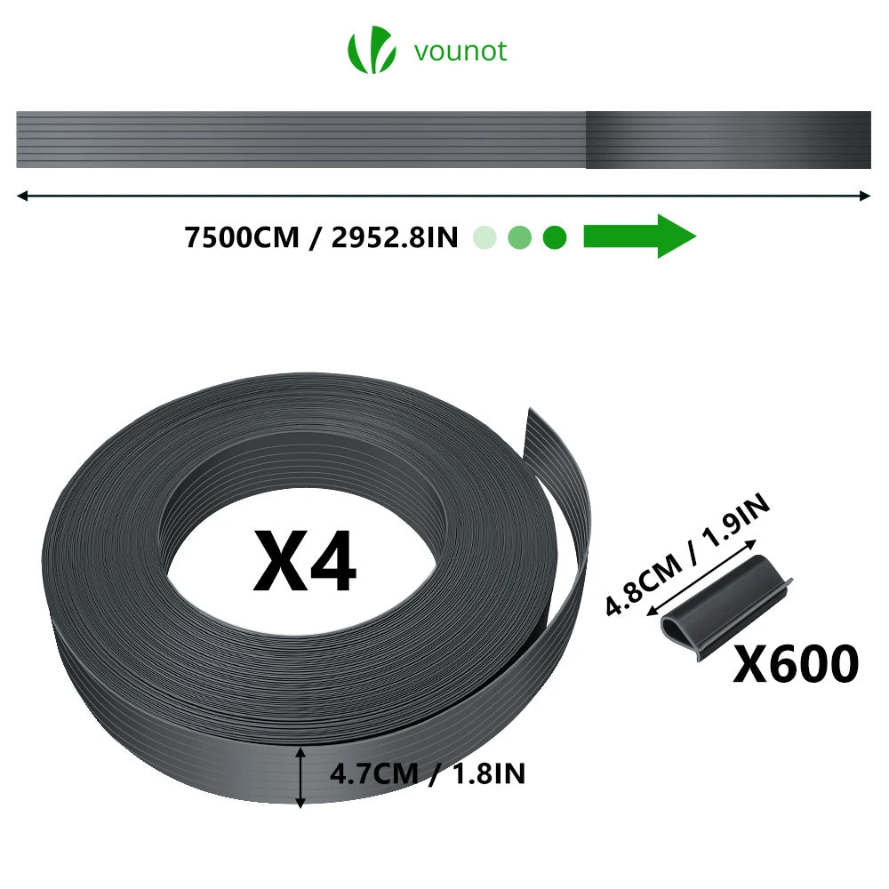 Kit De Lamelles Occultantes PVC Brise Vue 300m X 4.7cm Avec 600 Clips Gris(Kit De Lamelles Occultantes Pvc Brise Vue 300m X 4 7cm Avec 600 Clips Gris) 4 Kit De Lamelles Occultantes PVC Brise Vue 300m X 4.7cm Avec 600 Clips Gris(Kit De Lamelles Occultantes Pvc Brise Vue 300m X 4 7cm Avec 600 Clips Gris) – Image 4