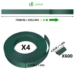 Kit De Lamelles Occultantes PVC Brise Vue 300m X 4.7cm Avec 600 Clips Vert(Kit De Lamelles Occultantes Pvc Brise Vue 300m X 4 7cm Avec 600 Clips Vert) -Boutique Vounot 4 Setoffour aba11bc9 7f11 4517 b7dd 4f26cb8d23ff