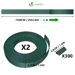 Kit De Lamelles Occultantes PVC Brise Vue 150m X 4.7cm Avec 300 Clips Vert(Kit De Lamelles Occultantes Pvc Brise Vue 150m X 4 7cm Avec 300 Clips Vert) -Boutique Vounot 4 two piecedress