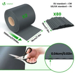 Brise Vue Occultant PVC 450g/m2 19cm X 140m Anthracite(Brise Vue Occultant Pvc 450g M2 19cm X 140m Anthracite) -Boutique Vounot 4 0a08d366 ac4b 4b95 b07b c8160edc6bc7