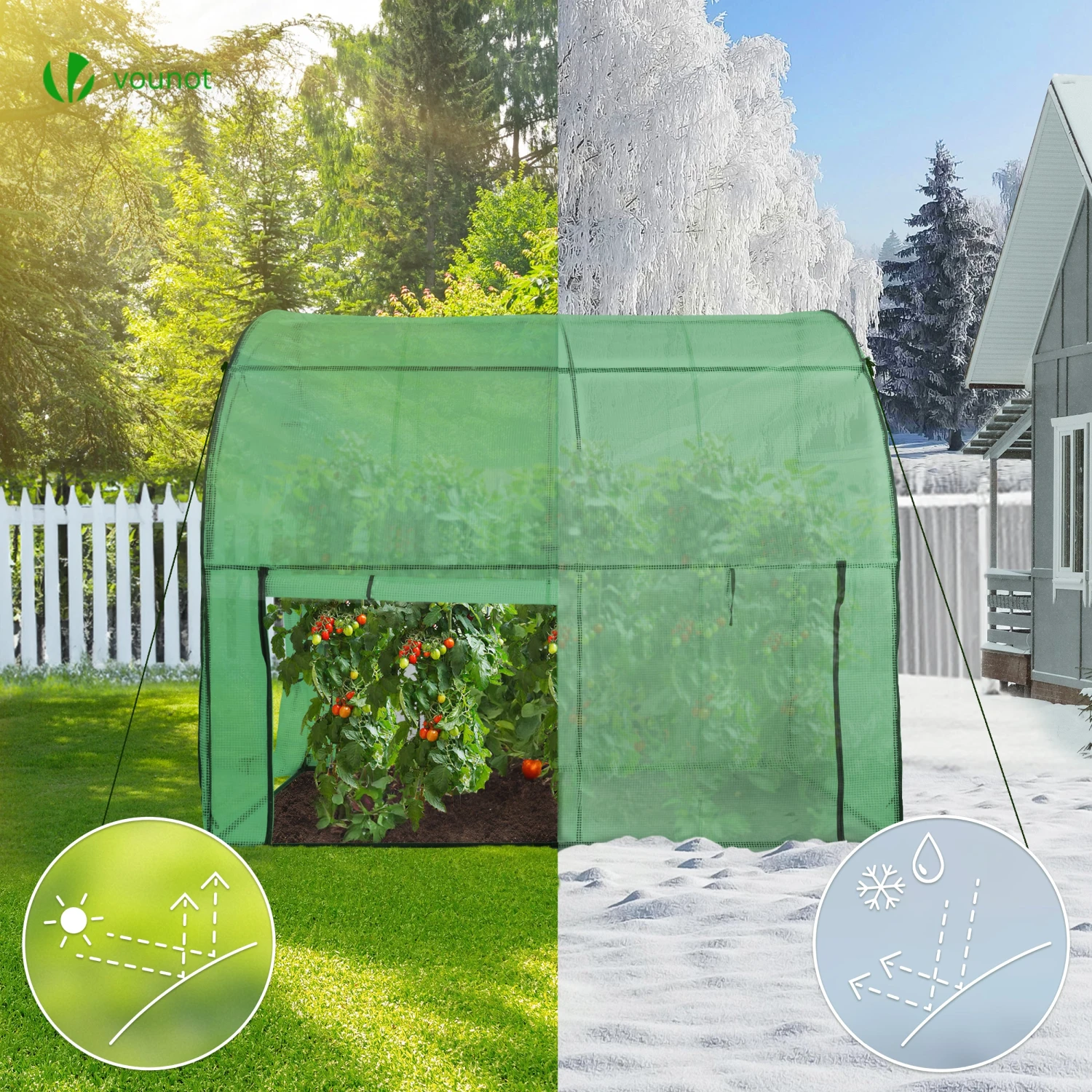 Serre De Jardin Hivernage Murale Adossee Avec Bache PE 200x100x180cm Vert(Serre De Jardin Hivernage Murale Adossee Avec Bache Pe 200x100x180cm Vert) 4 Serre De Jardin Hivernage Murale Adossee Avec Bache PE 200x100x180cm Vert(Serre De Jardin Hivernage Murale Adossee Avec Bache Pe 200x100x180cm Vert) – Image 4