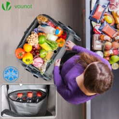 Chariot De Courses Pliable Monte Escalier Aluminium Avec Sac Isotherme Gris(Chariot De Courses Pliable Monte Escalier Aluminium Avec Sac Isotherme Gris 1) -Boutique Vounot 4 1daa0366 4f5a 4dbe 9a14 cf1827d9dae8