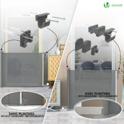 Barriere De Securite Retractable 180cm Gris(Barriere De Securite Retractable 180cm Gris) -Boutique Vounot 4 1f151179 4ed4 4dd7 a464 674592b37972