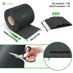 Brise Vue Occultant PVC 450g/m2 19cm X 140m Noir(Brise Vue Occultant Pvc 450g M2 19cm X 140m Noir) 10 Brise Vue Occultant PVC 450g/m2 19cm X 140m Noir(Brise Vue Occultant Pvc 450g M2 19cm X 140m Noir) -Boutique Vounot 4 35e8b63d 9495 4b9d 8373 075e3335e4a6