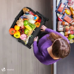 Chariot De Course Pliable Aluminium 2 Roues Noir(Chariot De Course Pliable Aluminium 2 Roues Noir) -Boutique Vounot 4 363bc877 d1fe 45a6 a332 18f1903126c9