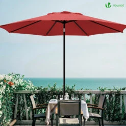 Parasol Inclinable 2.70 X 2.40m Avec Housse De Protection Rouge(Parasol Inclinable 2 70 X 2 40m Avec Housse De Protection Rouge) -Boutique Vounot 4 393c9a6a a20f 44bc b5b2 17da02e5a0b8