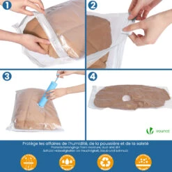 Lot De 5 Housses De Rangement Sous Vide Sous Lit(Lot De 5 Housses De Rangement Sous Vide Sous Lit) -Boutique Vounot 4 481cb868 6b97 4265 a025 a405cddebd53