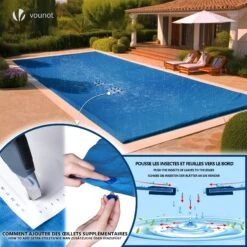Bache Piscine Rectangulaire En Polyethylene 160 Gr/m2 4x7m Bleue Foncé(Bache Piscine Rectangulaire En Polyethylene 160 Gr M2 4x7m Bleue Fonce) -Boutique Vounot 4 4c6a8693 2514 4097 87bf c51182de796f