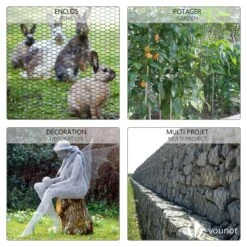 Grillage A Poule Avec Fils 25mm En PVC Gaine Vert 1x25M(Grillage A Poule Avec Fils 25mm En Pvc Gaine Vert 1x25m) -Boutique Vounot 4 633e5d4b 9116 4227 9ff4 c3e393cb7c0d