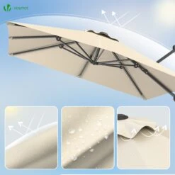 Parasol Deporte Inclinable Premium Carre Avec Housse Protection 3x3m Beige(Parasol Deporte Inclinable Premium Carre Avec Housse Protection 3x3m Beige 1) -Boutique Vounot 4 737ea4b4 7df6 4932 bfd3 fc89fa49a219