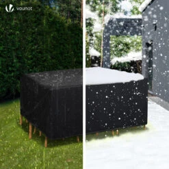 Housse Salon De Jardin Bache De Protection 420D 213x132x73cm Noire(Housse Salon De Jardin Bache De Protection 420d 213x132x73cm Noire 1) -Boutique Vounot 4 805ddb47 c8ff 4200 aa90 53d865f23308