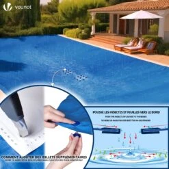 Bache Piscine Rectangulaire En Polyethylene 160 Gr/m2 8x14m Bleue Foncé(Bache Piscine Rectangulaire En Polyethylene 160 Gr M2 8x14m Bleue Fonce) -Boutique Vounot 4 864bf1bb e28b 48e9 80eb 00c503da4084