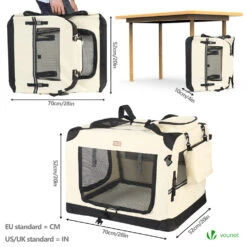 Sac Transport Pliable Chien Chat Caisse Cage Portable 70x52x52cm Beige(Sac Transport Pliable Chien Chat Caisse Cage Portable 70x52x52cm Beige) 10 Sac Transport Pliable Chien Chat Caisse Cage Portable 70x52x52cm Beige(Sac Transport Pliable Chien Chat Caisse Cage Portable 70x52x52cm Beige) -Boutique Vounot 4 925a6948 4f2c 4183 923d 5829e19a8cf5