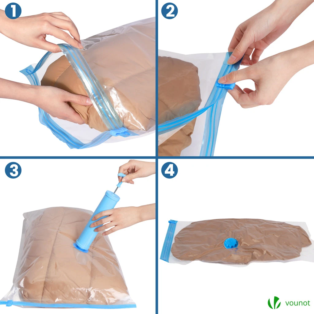 Sac De Rangement Sous Vide Aspirateur Avec Pompe Lot De 10pcs(Sac De Rangement Sous Vide Aspirateur Avec Pompe Lot De 10pcs) 4 Sac De Rangement Sous Vide Aspirateur Avec Pompe Lot De 10pcs(Sac De Rangement Sous Vide Aspirateur Avec Pompe Lot De 10pcs) – Image 4