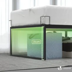 Cadre De Lit Metal Avec Fixation Sommier Et Hauteur 36cm 90x190cm Noir(Cadre De Lit Metal Avec Fixation Sommier Et Hauteur 36cm 90x190cm Noir) -Boutique Vounot 4 a00f2839 7586 4a8c bbed 17379f04fdfd