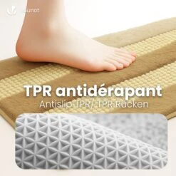 Lot De 2 Tapis De Bain Antidérapant Chenille Microfibre 60x90cm Beige(Lot De 2 Tapis De Bain Antiderapant Chenille Microfibre 60x90cm Beige) -Boutique Vounot 4 aceef482 ae16 43ce 9365 f335cf7a5e44 1