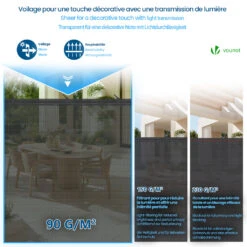 Brise Vue Occultant En HDPE 90g/m² 1x10m Avec Attaches De Fixation Anthracite(Brise Vue Occultant En Hdpe 90g M 1x10m Avec Attaches De Fixation Anthracite 1) -Boutique Vounot 4 afb91992 54d6 47fa a1b4 cb2ee6be9333 16