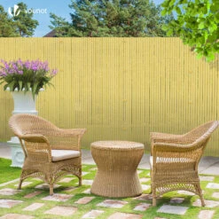 Canisse PVC Brise Vue Renforce Avec Attaches De Fixation 100x300cm Beige(Canisse Pvc Brise Vue Renforce Avec Attaches De Fixation 100x300cm Beige) -Boutique Vounot 4 b022e740 755e 4428 b33f 7389815cd61a