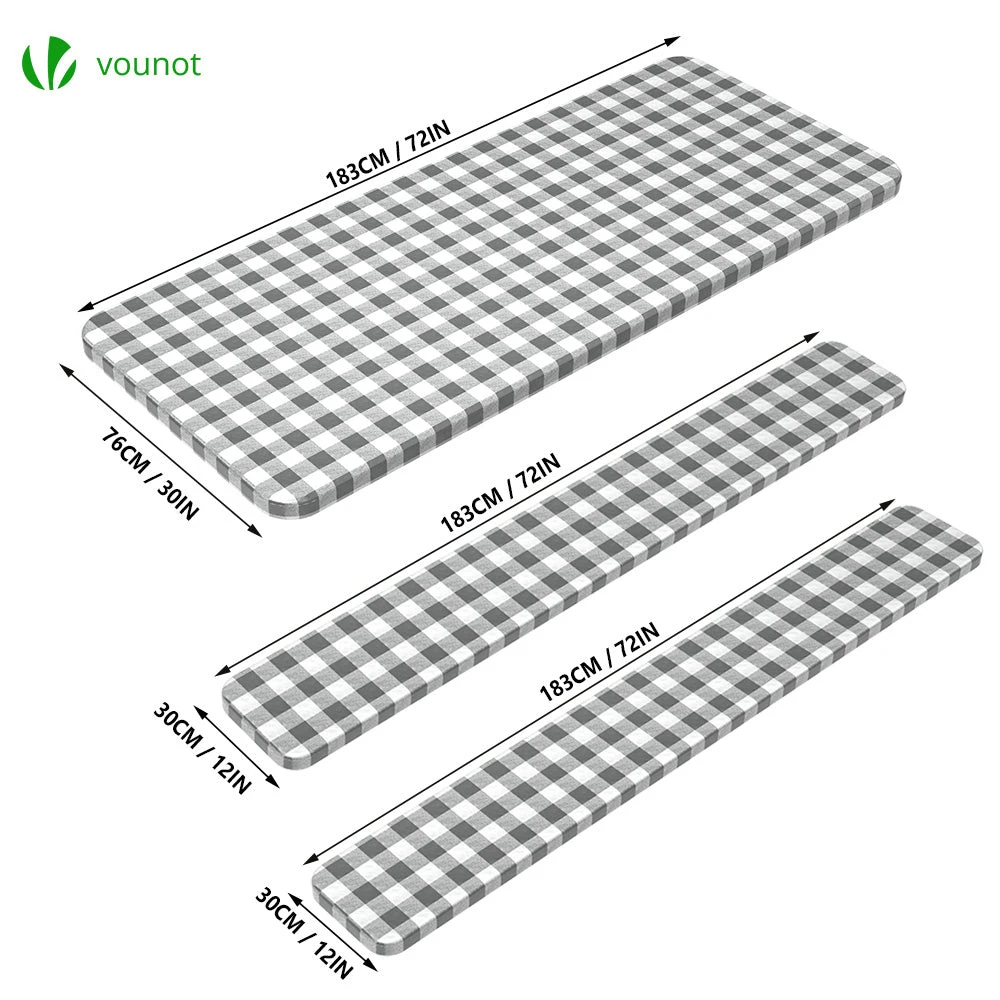 Lot De 3 Nappes De Table Et Banc En PVC Vinyle Style Ceramique(Lot De 3 Nappes De Table Et Banc En Pvc Vinyle Style Ceramique) 4 Lot De 3 Nappes De Table Et Banc En PVC Vinyle Style Ceramique(Lot De 3 Nappes De Table Et Banc En Pvc Vinyle Style Ceramique) – Image 4