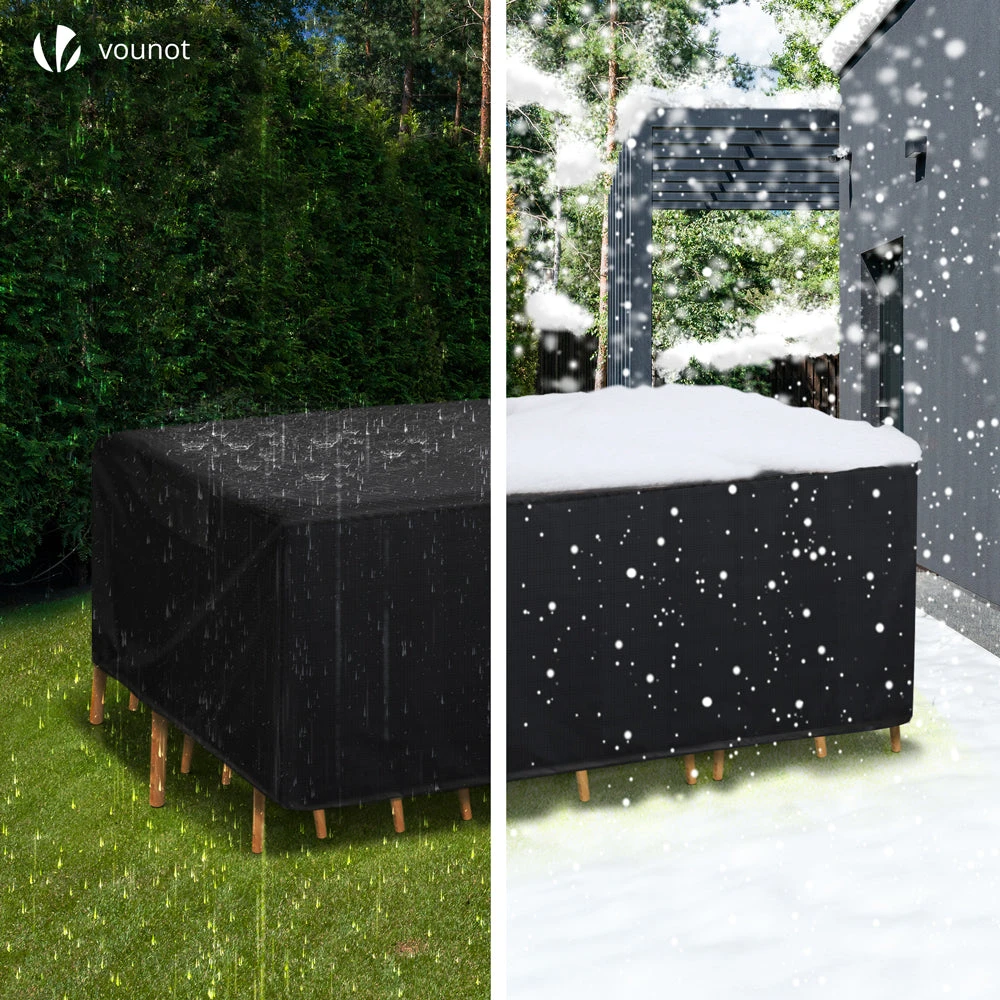 Housse Salon De Jardin Bache De Protection 420D 242x162x73cm Noire(Housse Salon De Jardin Bache De Protection 420d 242x162x73cm Noire 1) 4 Housse Salon De Jardin Bache De Protection 420D 242x162x73cm Noire(Housse Salon De Jardin Bache De Protection 420d 242x162x73cm Noire 1) – Image 4