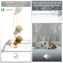 Auvent De Porte Marquise 120x80 Cm Transparent En Polycarbonate Anti UV(Auvent De Porte Marquise 120x80 Cm Transparent En Polycarbonate Anti Uv 1) 10 Auvent De Porte Marquise 120x80 Cm Transparent En Polycarbonate Anti UV(Auvent De Porte Marquise 120x80 Cm Transparent En Polycarbonate Anti Uv 1) -Boutique Vounot 4 df6bbb40 5c05 404a b5b1 c0f39fb71bb3