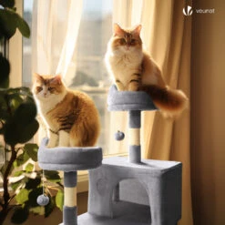 Arbre A Chat Grande Taille 5 Niveaux Avec Griffoir Grattoir 168cm Gris(Arbre A Chat Grande Taille 5 Niveaux Avec Griffoir Grattoir 168cm Gris) -Boutique Vounot 4 e31020fc 251e 4a63 9180 651cef746ecb