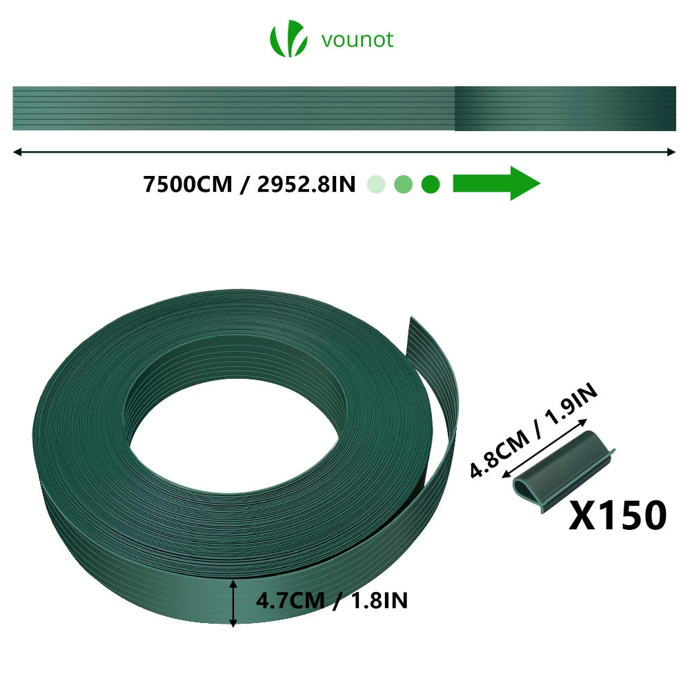Kit De Lamelles Occultantes PVC Brise Vue 75m X 4.7cm Avec 150 Clips Vert(Kit De Lamelles Occultantes Pvc Brise Vue 75m X 4 7cm Avec 150 Clips Vert) 4 Kit De Lamelles Occultantes PVC Brise Vue 75m X 4.7cm Avec 150 Clips Vert(Kit De Lamelles Occultantes Pvc Brise Vue 75m X 4 7cm Avec 150 Clips Vert) – Image 4