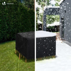 Housse Salon De Jardin Bache De Protection 420D 135x135x73cm Noire(Housse Salon De Jardin Bache De Protection 420d 135x135x73cm Noire 1) -Boutique Vounot 4 f9ca8582 e0eb 4ab9 94b3 f3bac4a87a3f