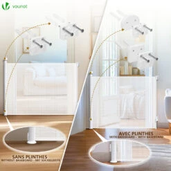 Barriere De Securite Retractable HAUTE 180x96cm Blanc(Barriere De Securite Retractable Haute 180x96cm Blanc) -Boutique Vounot 5 01c5429e fb49 4e49 8f02 67de46c076d5