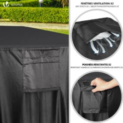 Housse Salon De Jardin Bache De Protection 420D 180x120x73cm Noire(Housse Salon De Jardin Bache De Protection 420d 180x120x73cm Noire 1) -Boutique Vounot 5 0b6b5edd f95d 413b 9e68 0e38ff3519ad