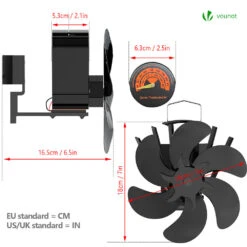 Ventilateur Poele Bois 6 Lames Avec Thermometre(Ventilateur Poele Bois 6 Lames Avec Thermometre) -Boutique Vounot 5 0d1ed628 577a 4f22 a72c 6202c80ef5f7