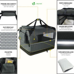Sac Transport Pliable Chien Chat Caisse Cage Portable 50x35x36cm Gris(Sac Transport Pliable Chien Chat Caisse Cage Portable 50x35x36cm Gris) 11 Sac Transport Pliable Chien Chat Caisse Cage Portable 50x35x36cm Gris(Sac Transport Pliable Chien Chat Caisse Cage Portable 50x35x36cm Gris) -Boutique Vounot 5 1f7a2684 aa8a 4983 8de7 d1c778528d15