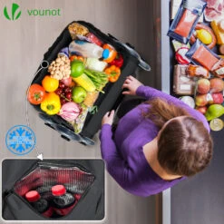 Chariot De Course Pliable Monte Escalier Aluminium Avec Crochets Noir(Chariot De Course Pliable Monte Escalier Aluminium Avec Crochets Noir 2) -Boutique Vounot 5 203f9c3d 9ccc 431f a8cf 0314dc1a1aea